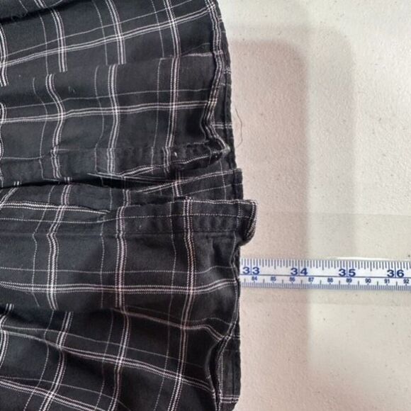 Rebecca Taylor La Vie Gingham Plaid Shirt Dress Button Down Black Ruffle Size XS - Picture 11 of 11